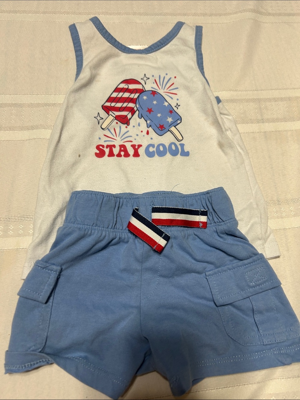 Stay Cool Light Blue Shorts Set for Kids